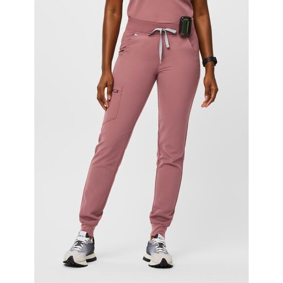 Figs Scrub Jogger Petite Women's Pants Mauve Zamora Size Medium 8-10 - Picture 1 of 13